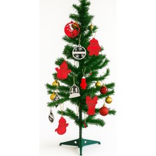 J Toyss Yılbaşı Ağaç Süsleri Seti – Lazer Kesim Mdf Noel Figürleri, Santa, Kardan Adam, Çam Ağacı Süsü