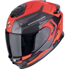Scorpion Apex Exo-Gt Sp Carbon Matrix Air Flex Kapalı Motosiklet Kaskı Siyah  Kırmızı