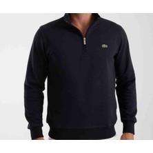 Lacoste Fermuar Yaka Regular Fit Uzun Kollu Lacivert