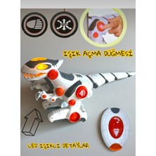 Yıldırım Oyuncak Kumandalı Full Fonksiyon Kolları ve Ağzı Hareketli Dinoforce Işıklı Yürüyebilen Robot Dinazor 25 cm
