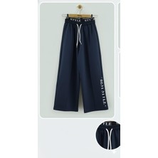 Mışıl Kız Çocuk Lacivert Geniş Paça Eşofman Altı – Rahat KALIP-7365