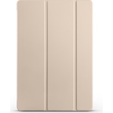 Ardemix Galaxy Tab S10 Fe Plus Ardx Smart Cover Kalem Bölmeli Standlı 1-1 Kılıf - Gold