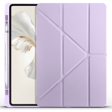 Ardemix Honor Pad 9 Kılıf Ardx Tri Folding Kalem Bölmeli Standlı Kılıf - Lila