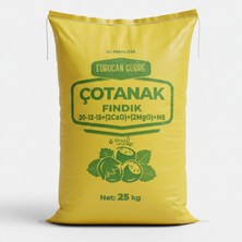 Eurocan Çotanak Fındık 20-12-15+(2cao)+(2mgo)+Me 25KG Fertil Npk Granül Gübre