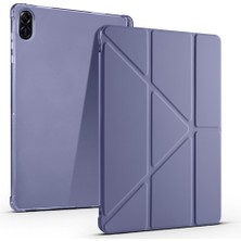 Ardemix Honor Pad X8A Kılıf Ardx Tri Folding Kalem Bölmeli Standlı Kılıf - Mor