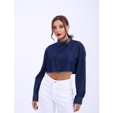 Livizmir Moda 6603 Kot Bluz-Mavi