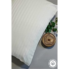 Vessino Home Milano Series 2’li Pamuk Saten Otel Yastık Kılıfı 50X70 – 82 Tel Çizgili Lüks Otel Tipi Yastık Kılıfı