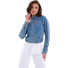 Livizmir Moda 6908 Kot Ceket-Mavi