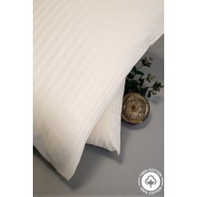 Vessino Home Milano Series 2’li Pamuk Saten Otel Yastık Kılıfı 50X70 – 82 Tel Çizgili Lüks Otel Tipi Yastık Kılıfı