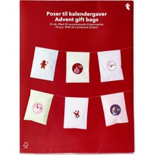 FT 24'lü Renkli Hediye Paketi ve Geri Sayım Çıkartması Seti Yılbaşı Noel Yeniyıl