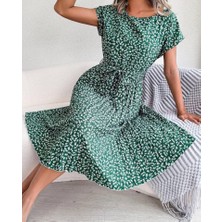 Livizmir Moda Dijital Baskılı Elbise