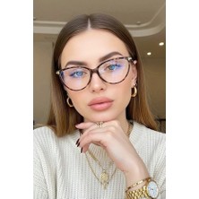 Olivier Philippe Tf Leopar Cat Mavi Işık Korumalı Gözlük