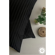 Vessino Home Milano Series 2’li Pamuk Saten Otel Yastık Kılıfı 50X70 – 82 Tel Çizgili Lüks Otel Tipi Yastık Kılıfı