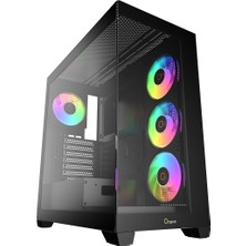 Ocypus Gamma C72 Siyah Argb Tempered Glass Delta P850 850W 80+ Bronze Atx 3.1 USB 3.0 Atx Mid Tower Kasa