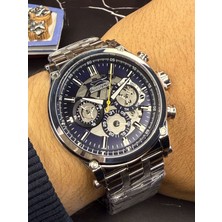 Slazenger Erkek Kol Saati – Çelik Kasa – Gümüş Çelik Kordon – Mavi Kadran – Kronograf Tasarım