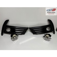 MATSUBA Toyota Corolla 2016-2018 Makyajlı Kasa Sis Lamba ve Kapak Takımı (Siyah Sağ-Sol 2 Sis-2 Kapak)