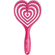 Proco Beauty Love Saç Fırçası - Üç Boyutlu 3D Esnek Kalp Saç Fırçası