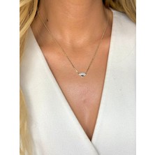 Youes Jewelry 316L Çelik Nazar Kolye Minimalist Kadın Kolye