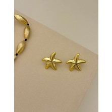 Youes Jewelry Kadın Gold Dokulu Küpe