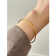 Youes Jewelry 316L Çelik Kadın Ince Düz Ajda Bilezik 1 Adet Fiyatıdır