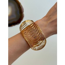 Youes Jewelry 316L Çelik Kalın Kelepçe Bilezik Kadın Bileklik