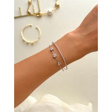 Youes Jewelry Çelik Prenses Model Minimalist Ayarlanabilir Kelepçe