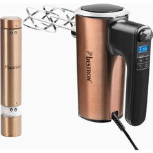 Bestron Copper Koleksiyonu 6 Kademeli El Mikseri ve Elektrikli Baharat Öğütücü