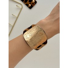 Youes Jewelry Leopar Desenli Bileklik Kadın Bilezik