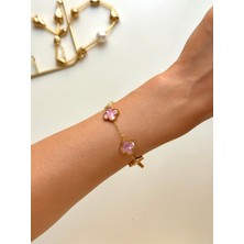 Youes Jewelry 316L Çelik Gold Çift Taraflı Bileklik
