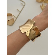 Youes Jewelry 316L Çelik Kalın Kelepçe Bileklik Kadın Bilezik