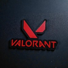 Ceresshop Valorant Temalı Dekoratif Duvar Süsü Kırmızı,siyah