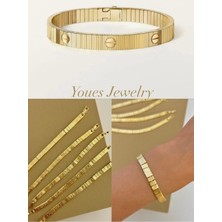 Youes Jewelry Çelik Love Unlımıted Bileklik Vip Gold Kadın Erkek Unisex