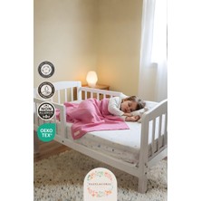 Hazel & Coral 2 Katlı Müslin Bebek Örtüsü & Battaniyesi Gül Kurusu