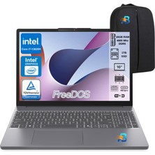 Lenovo Ideapad Slim 3 16IRH10 Intel Core I7 13620H 16GB 1tb SSD Freedos 16" Fhd Taşınabilir Bilgisayar 83K2001VTR Asbertech Çanta Hediyeli