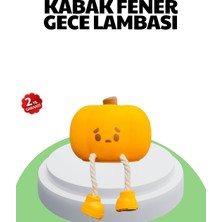 Adat Şarjlı Pumpkin LED Masa Lambası Zamanlayıcılı Dokunmatik