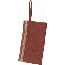 Doğu Çanta Lora Modeli Çift Gözlü El Çantası - Terracotta