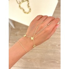 Youes Jewelry 14K Renk Çelik Şahmeran Gold Kadın Şahmeran