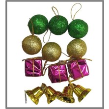 Nedi Party Marty Ağaç Süsü Top Hediye Paketi 12LI - 3 Paket