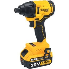 Profesyonel Darbeli Somun Sıkma Seti, 330 Nm Tork, 20V, 1/2” 2*4.0AH
