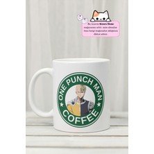 One Punch Man - One Punch Man Coffee Anime Tasarım Baskılı Porselen Kupa Bardak