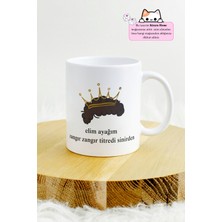 Prens Replik Baskılı Kupa Bardak - Elim Ayağım Zangır Zangır Titredi Sinirden