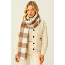 Myzi Store Kadın Kışlık Şal Kalın Dokulu Sıcak Tutan Yumuşak Kumaş Günlük ve Şık Kombin