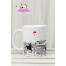 Naruto- Naruto And Sasuke Anime Tasarım Baskılı Porselen Kupa Bardak