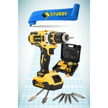 Japon Techn 2022 Seri 58VF 8AH P-14 Çelik Mandren Şarjlı Vidalama Seti