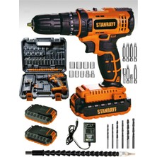 58V 8AH Çift Metal Şanzumanlı Şarjlı Matkap Vidalama 27 Parça Set