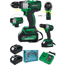 Pro Dynamic 128VF Çift Akülü Darbeli Çelik Mandren Vidalama Matkap