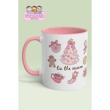 'tis The Season'' Tasarım Porselen Yeni Yıl Kupa Bardak Yılbaşı Hediyesi