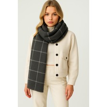 Myzi Store Kadın Kışlık Şal Kalın Dokulu Sıcak Tutan Yumuşak Kumaş Günlük ve Şık Kombin