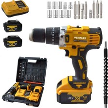 Darbeli Şarjlı Vidalama Matkap Seti 88VF Çelik Gövde EEA102