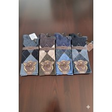 Pro Boutique; Karya Ince Yün Erkek Çorap; Dikişsiz; Asorti 12'li Paket (41-44)